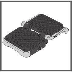 Open de grill in barbecuestand