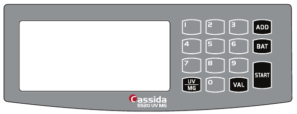 Bedieningspaneel - 5520 UV/MG