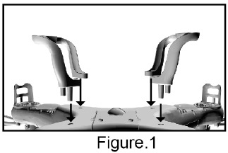 Landingsgestel & Bladbeschermingsframe installeren