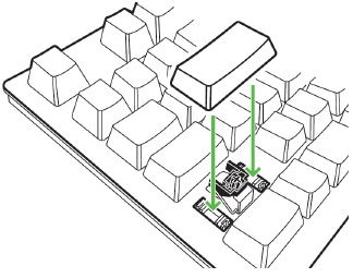 INSTALLEREN - Voor mechanische toetsenborden - Stap 6