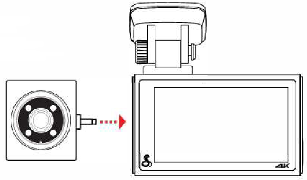 Accessoirecamera's bevestigen - Voor cabinebeeld