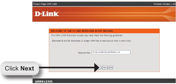 Begin met het configureren van uw DAP-1360 - Stap 13