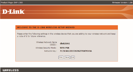 Begin met het configureren van uw DAP-1360 - Stap 14