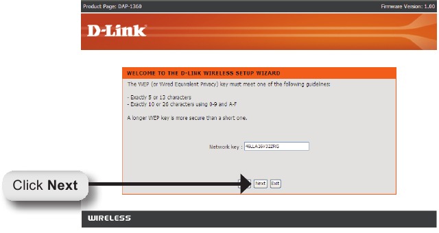 Begin met het configureren van uw DAP-1360 - Stap 15