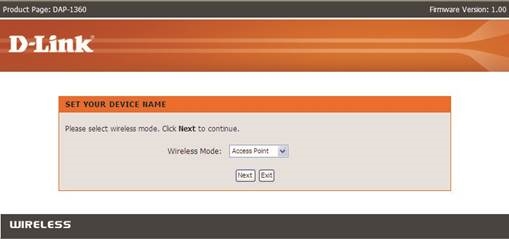 Begin met het configureren van uw DAP-1360 - Stap 3