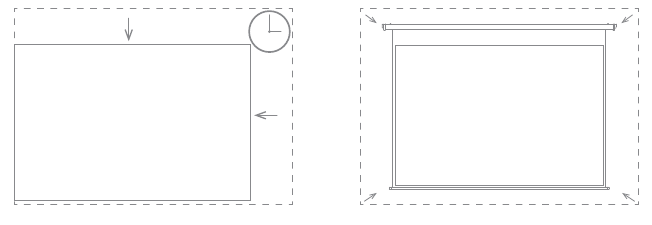 Automatische keystone-correctie - Stap 2