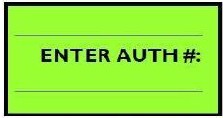 Autorisatienummer invoeren