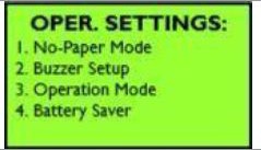 Operation Settings
