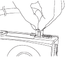 Afbeelding van 6/6+2 pins PCI-E connector aangesloten op de grafische kaart