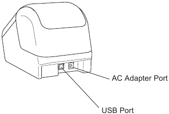 Onderdelenoverzicht - Achteraanzicht - QL-810W