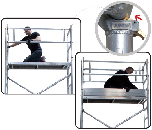 Dubbele leuning monteren op het leuningframe