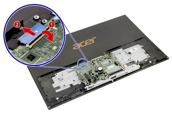 Mainboard verwijderen - Stap 1