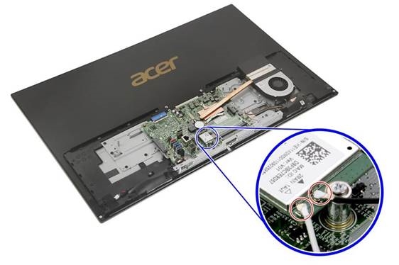 WLAN-module verwijderen - Stap 1