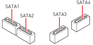 SATA 6Gb/s-connectoren