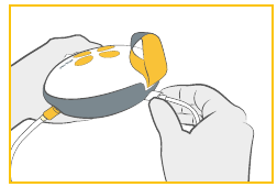 Voedingskabel aansluiten op de Medela Swing Maxi borstkolf