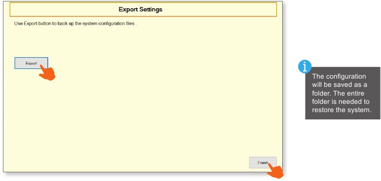 Systeemconfiguratie exporteren