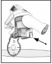 Knop voor het legen van vuil indrukken