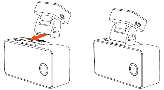 De camera op uw voorruit installeren - Stap 1