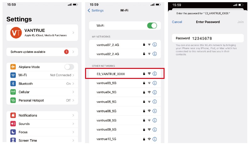 WiFi-verbinding - Stap 4