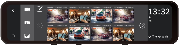 Video's/foto's afspelen op de camera - Stap 2