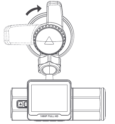 De camera op uw voorruit installeren