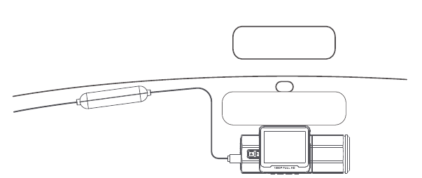 De camera van stroom voorzien - Met de OBD-kabel - Stap 2