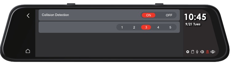 Geactiveerd door botsingsdetectie