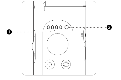 Batterijniveau-indicator en Bluetooth-indicator