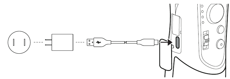 Batterij en opladen - Stap 1