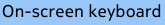 Virtueel toetsenbord