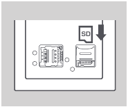 De microSD-kaart installeren