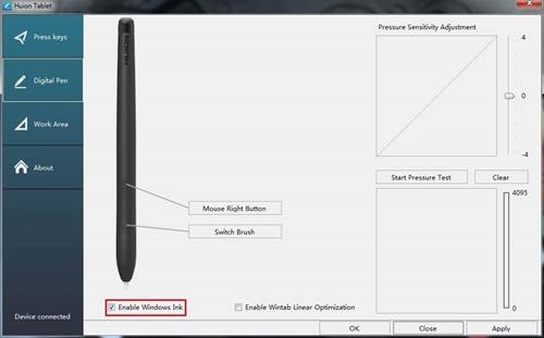 De Windows Ink-functie inschakelen