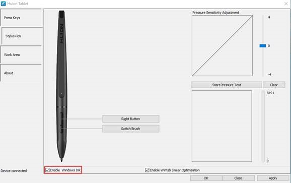 De Windows Ink-functie inschakelen