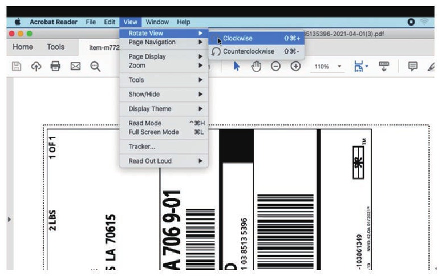 Label van meerdere formaten afdrukken met behulp van 'Take a snap shot' - Stap 4