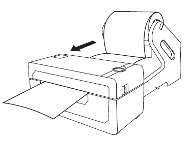 Roll type label laden
