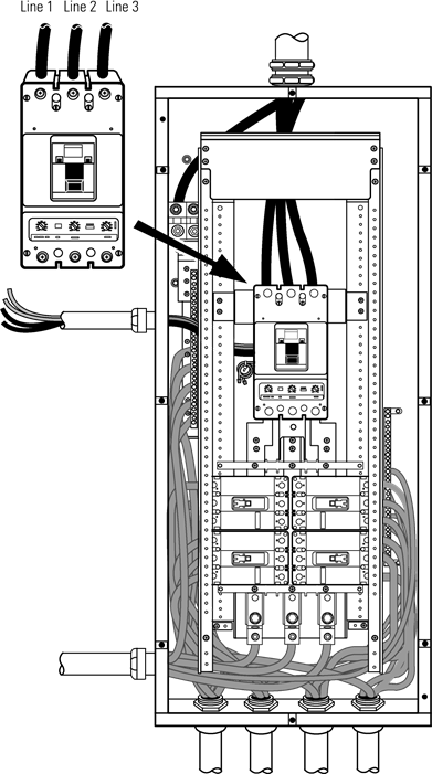 Bypass AC-ingangsbedrading