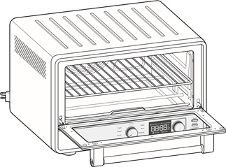 ROOSTER VAN DE COUNTERTOP-OVEN - POSITIE 2
