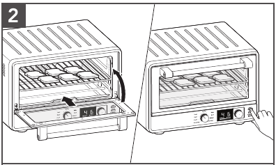DE TOASTFUNCTIE GEBRUIKEN - Stap 2