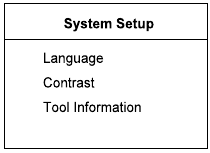 Tool Setup (Gereedschapsinstellingen) selecteren