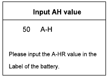 Voer de batterijcapaciteit in