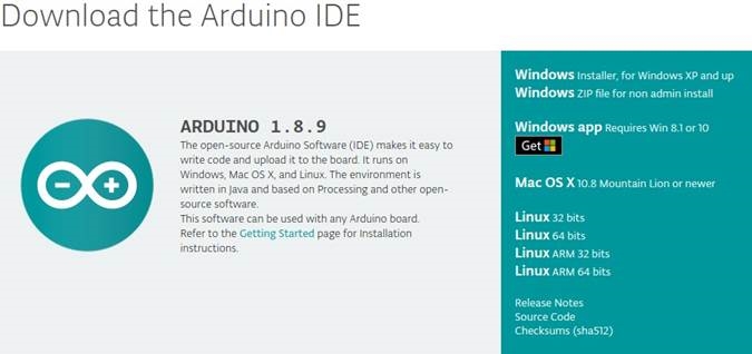 Download Arduino IDE