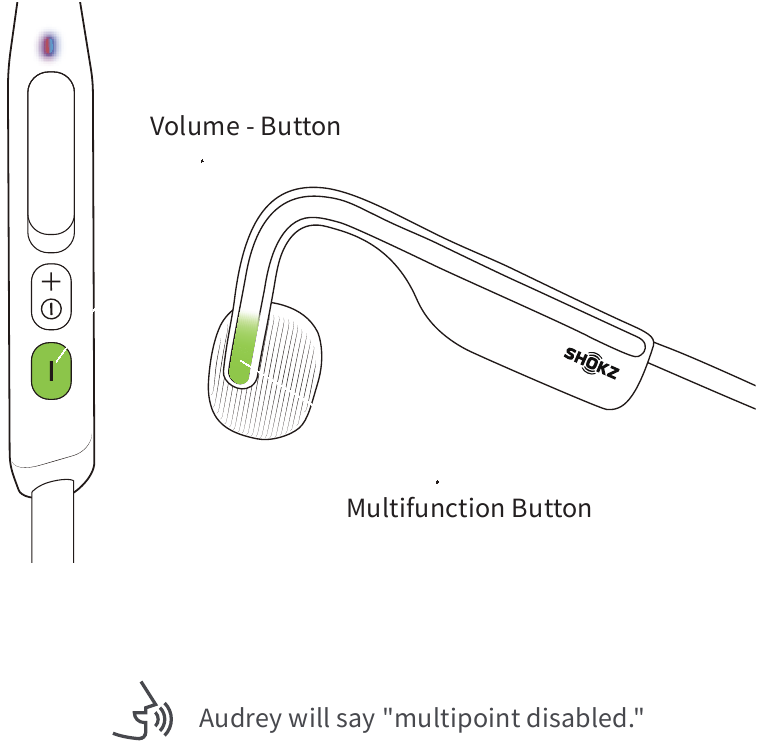 Multipoint koppelen uitschakelen - Stap 2
