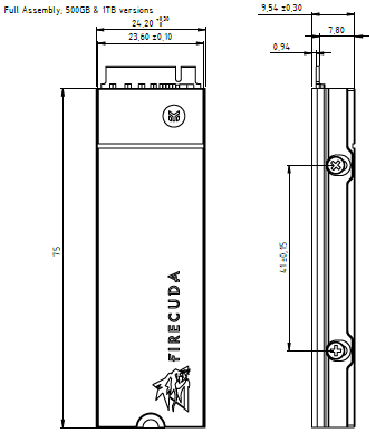 FireCuda 530 SSD's met koellichaam 500gb/1000gb