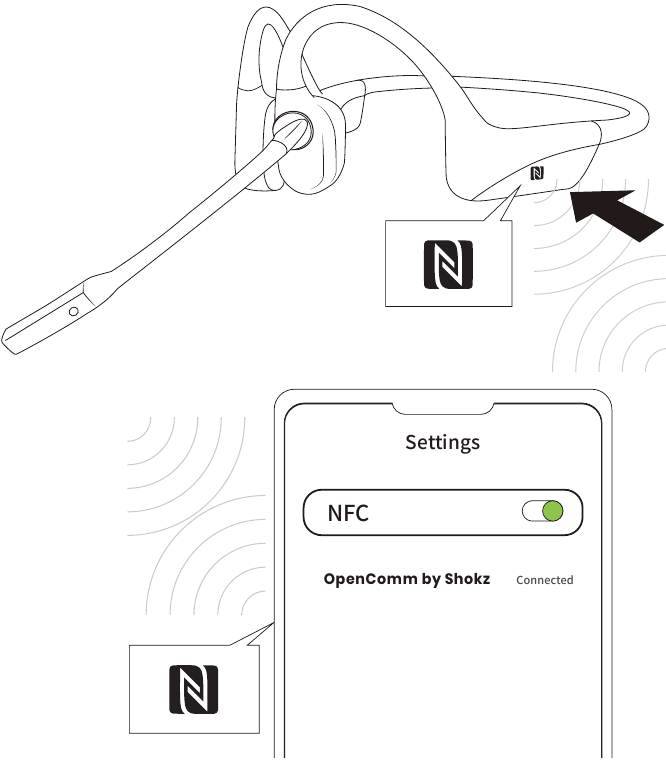 NFC-koppeling - Stap 2