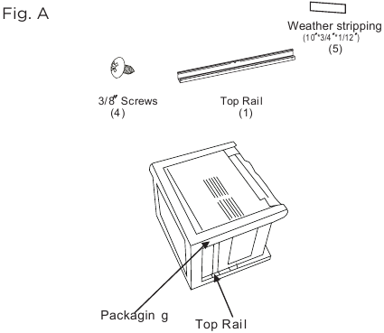 BOVENSTE RAILHARDWARE