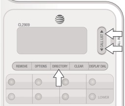 Telefoonscherm met het menu met de oproepgeschiedenis