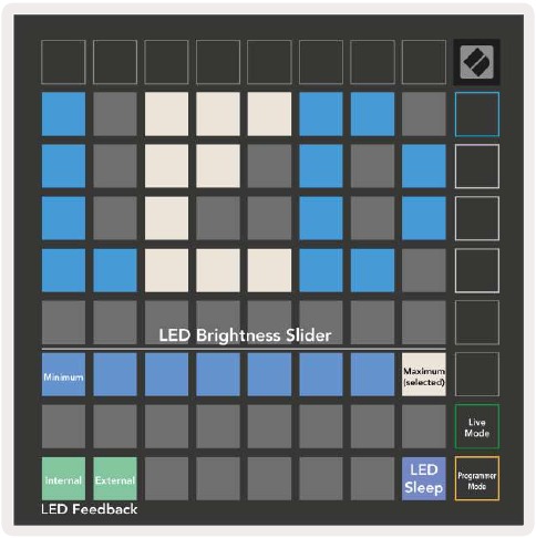Launchpad X LED-instellingen