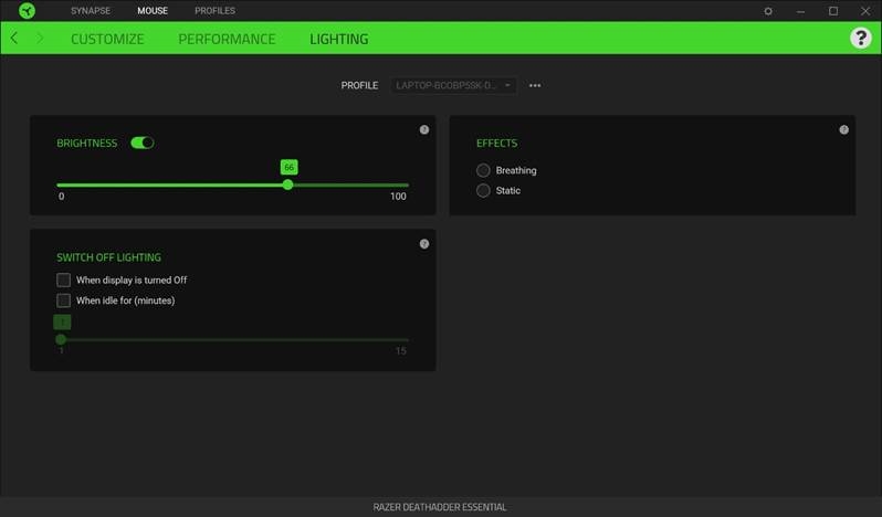 MOUSE TAB - Lighting
