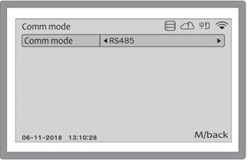 COMMUNICATION MODE - RS485