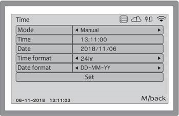DE TIJD EN DATUM CONFIGUREREN - Stap 1